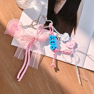 Charming Pink and Blue Hair Accessory Set